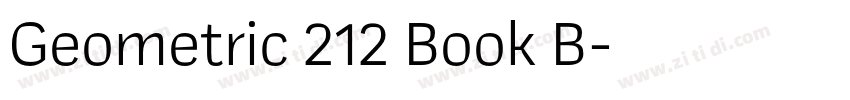Geometric 212 Book B字体转换